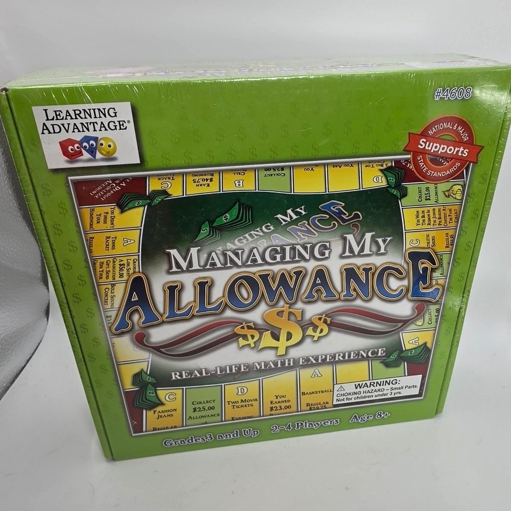 Learning Advantage Managing My Allowance Math Board Game 4608 NEW Sealed